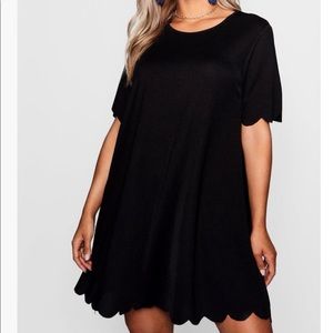 Reserved**- Scalloped Edge Shift Dress